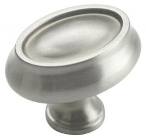 BP26127-G10 Satin Nickel 1 1/2" Cabinet Oval Knob Pulls Amerock Manor House