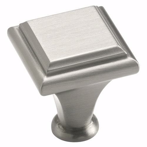 Amerock Manor 1" Square Cabinet Knob Satin Nickel BP26131G10