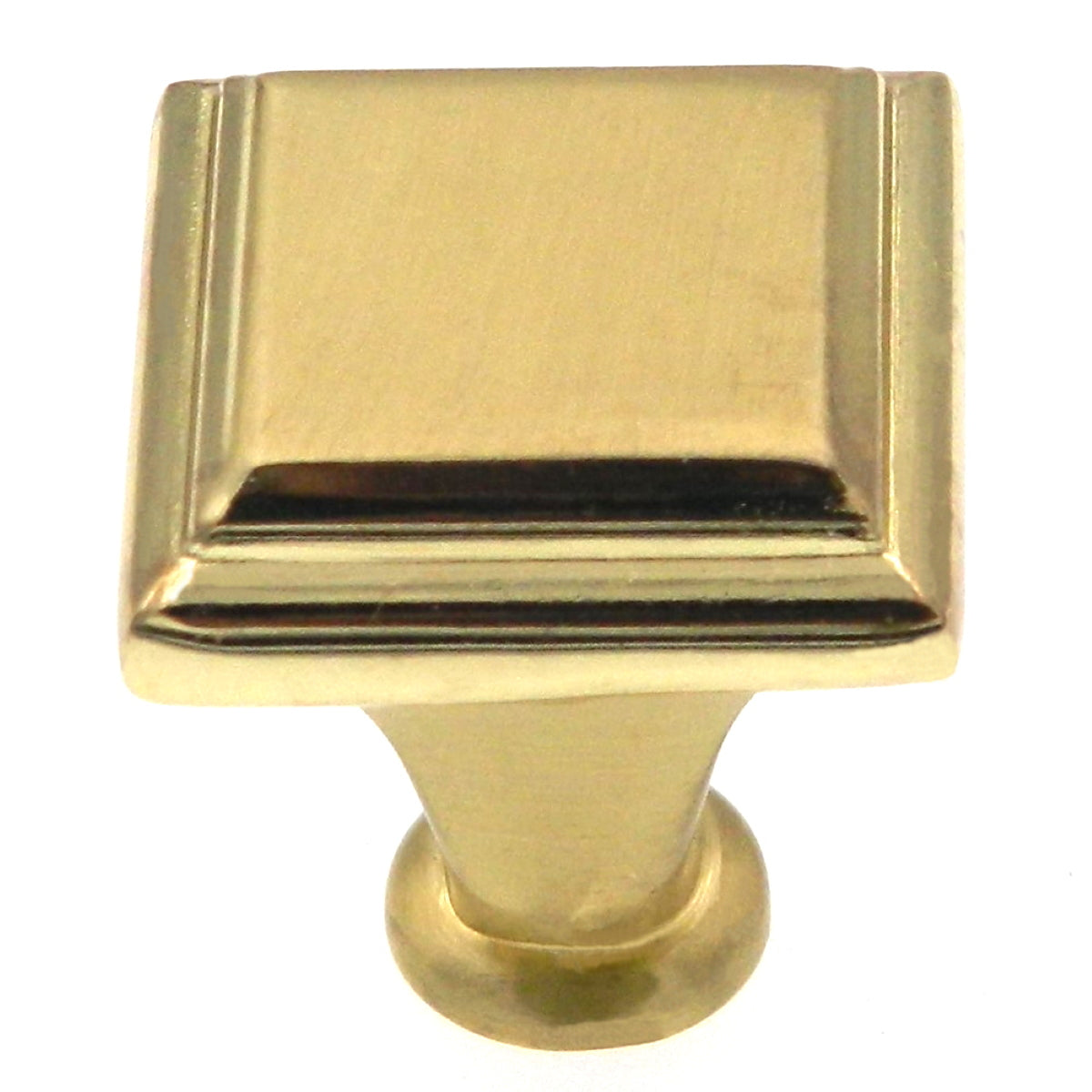 Amerock Manor Brushed Brass 1" Square Cabinet Pull Knob BP26131O74