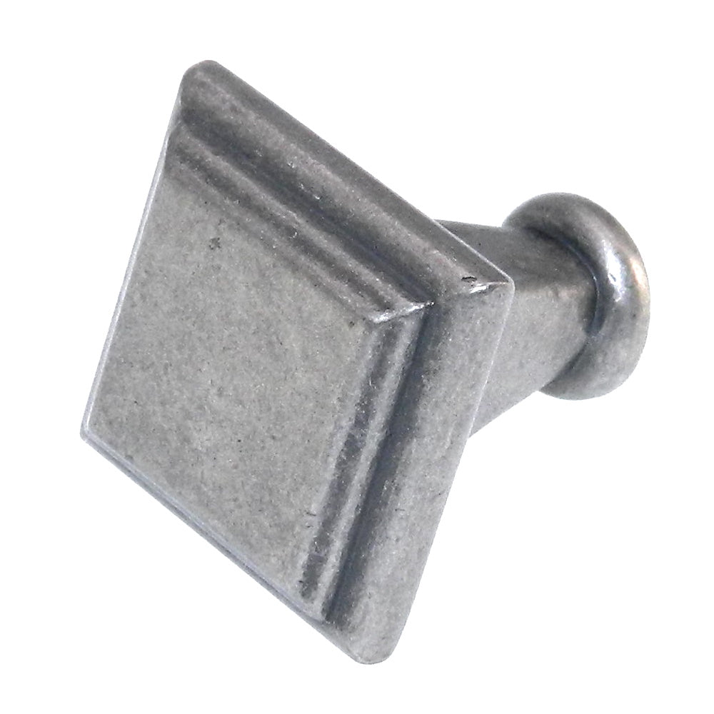 Amerock Manor Weathered Nickel 1" Square Cabinet Weathered Knob BP26131-WN