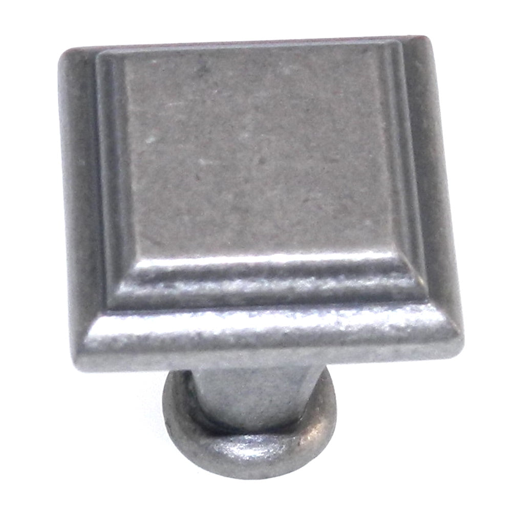 Amerock Manor Weathered Nickel 1" Square Cabinet Weathered Knob BP26131-WN