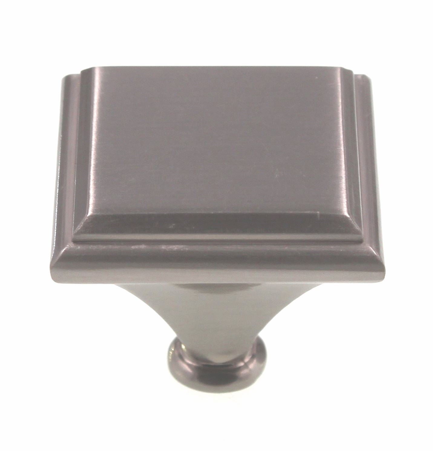 Amerock Manor Large 1 7/16" Square Cabinet Knob Satin Nickel BP261392G10