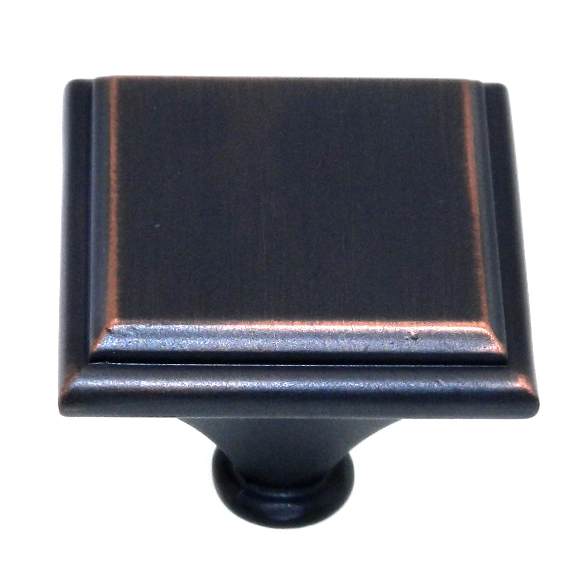 Amerock Manor Oil Rubbed Bronze 1 3/8" Square Cabinet Knob Pull BP26139-2-ORB