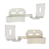 Pair of Amerock Marathon Full Wrap White 1/2" Overlay Knife Hinges, CM2665-W