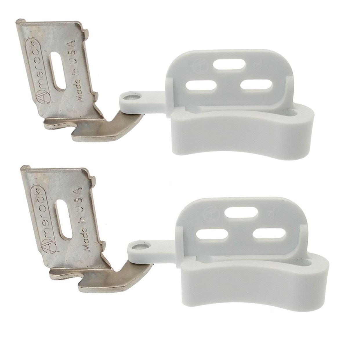 Amerock Marathon Pair Left Hand 1/2" Overlay Knife Hinge Nickel White BP2665L-14