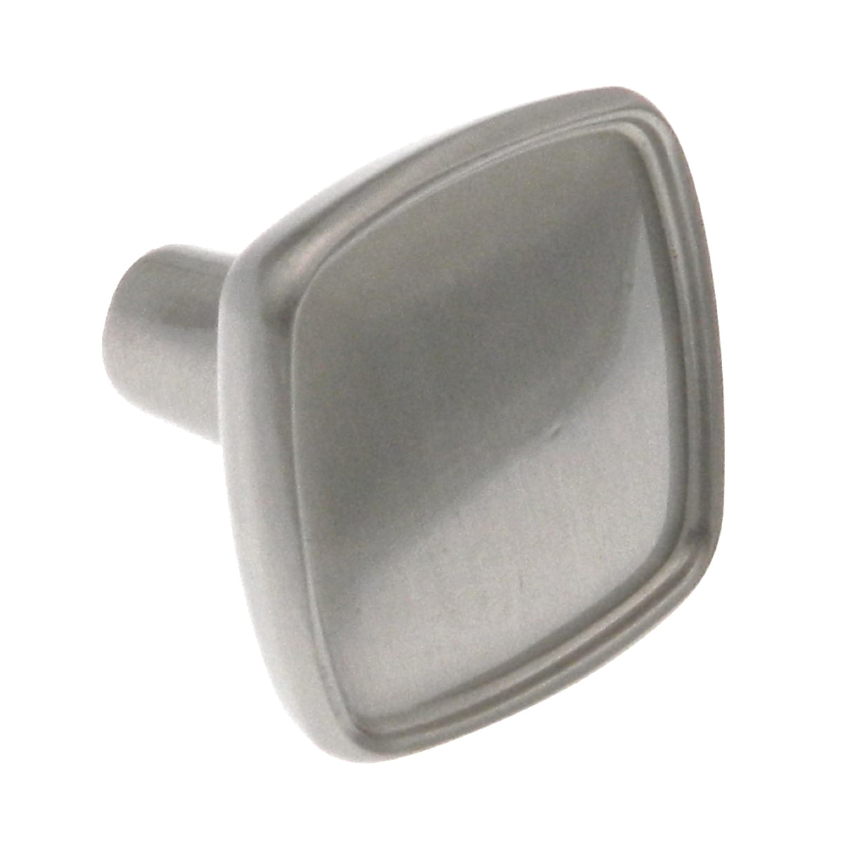 Amerock Porter 1 1/8" Satin Nickel Square Ridged Cabinet Knob BP27006-G10