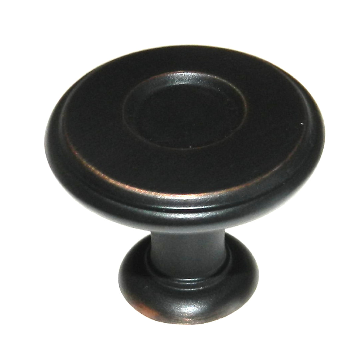 Amerock Porter Oil-Rubbed Bronze Round Flat Disc 1 1/4" Cabinet Knob BP27026-ORB, 20 Pack