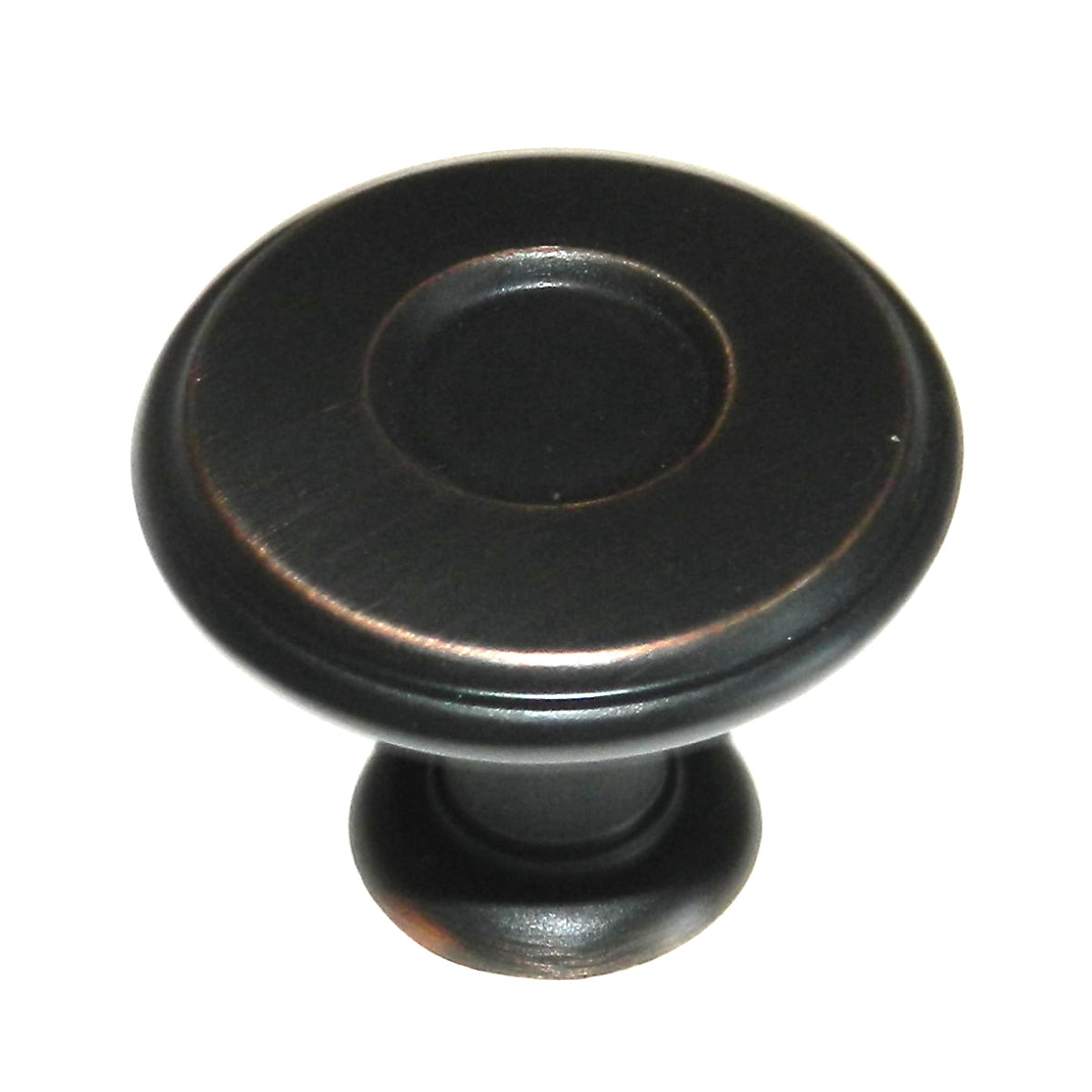 Amerock Porter 1 1/4" Oil-Rubbed Bronze Round Disc Cabinet Knob BP27026-ORB