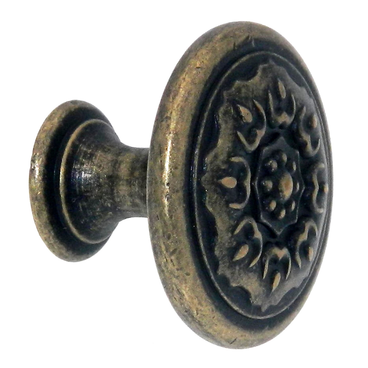 Amerock  Sundara Weathered Brass 1 1/4" Ornate Cabinet Pull Knob BP27030R2