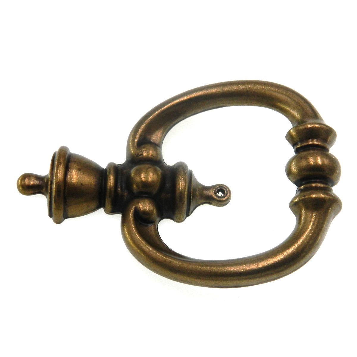 Vintage Amerock Furniture Accents Burnished Brass 3 1/4" Ring Pull Knob BP282-BB