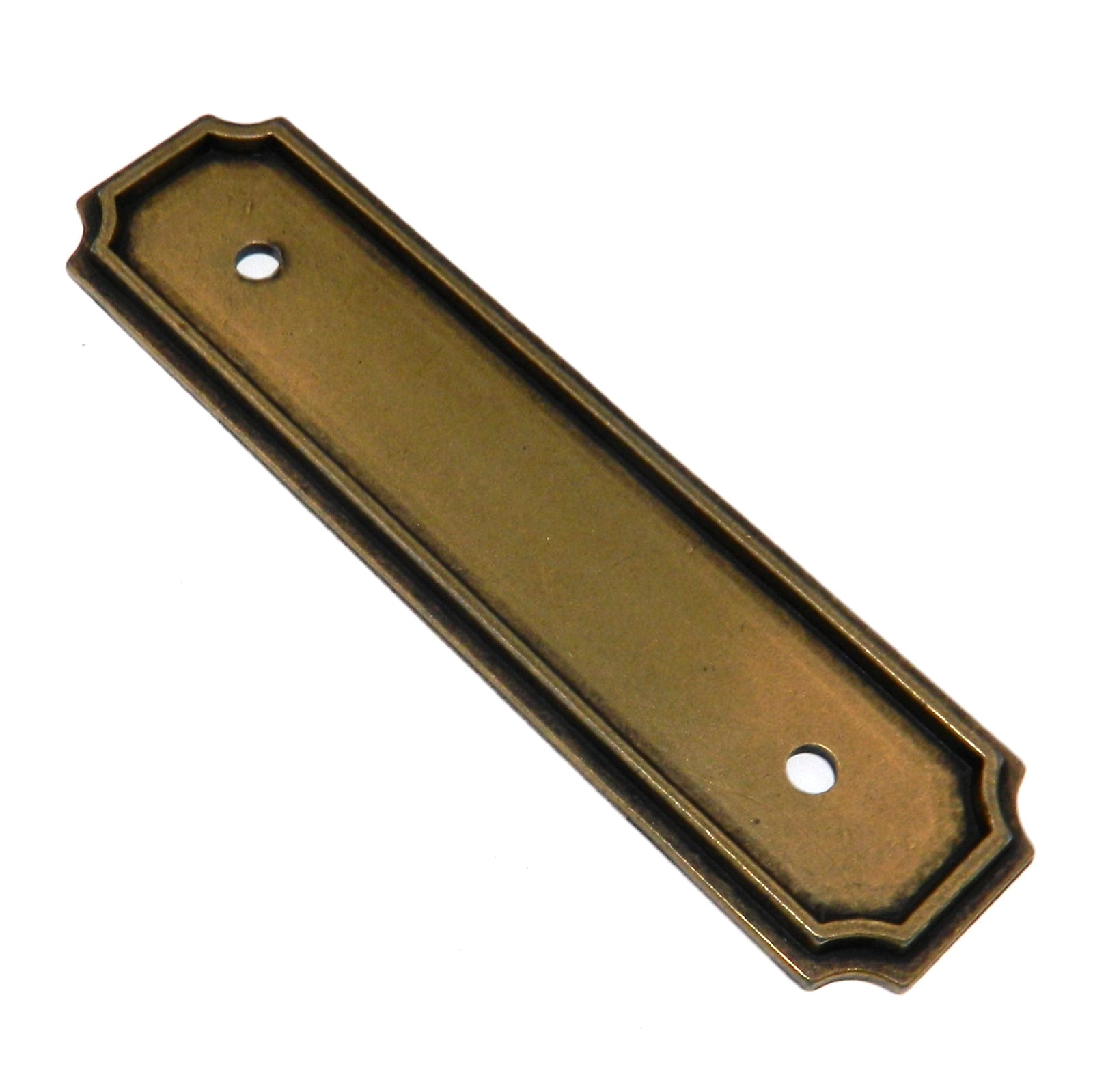 Vintage Amerock LeCroix Burnished Brass 3"cc Cabinet Pull Backplate BP291-BB