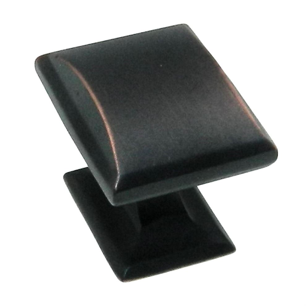 Amerock Candler Oil-Rubbed Bronze 1 1/4" Square Cabinet Knob BP29340-ORB