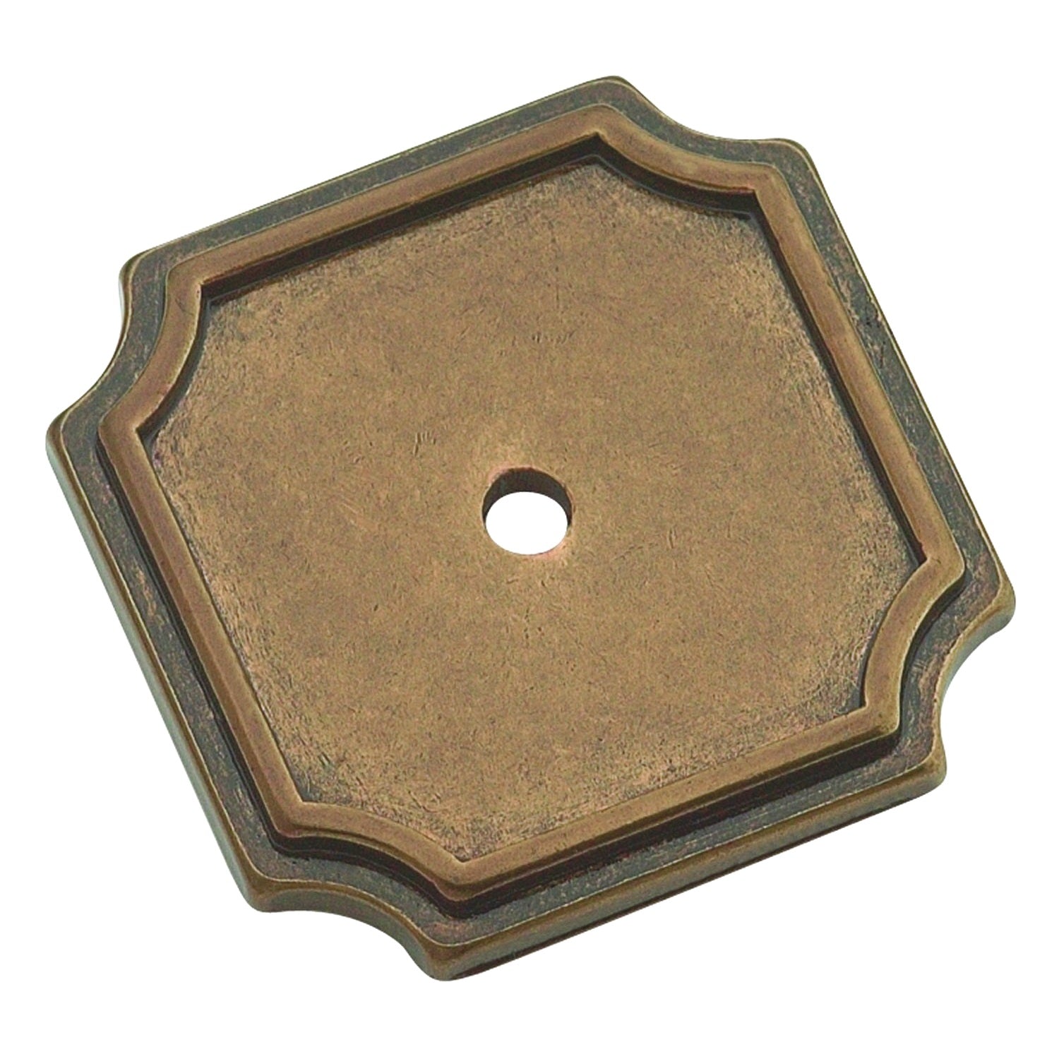 Amerock BP297-BB BD55 Burnished Brass Traditional Classics 1 3/4" Knob Backplate