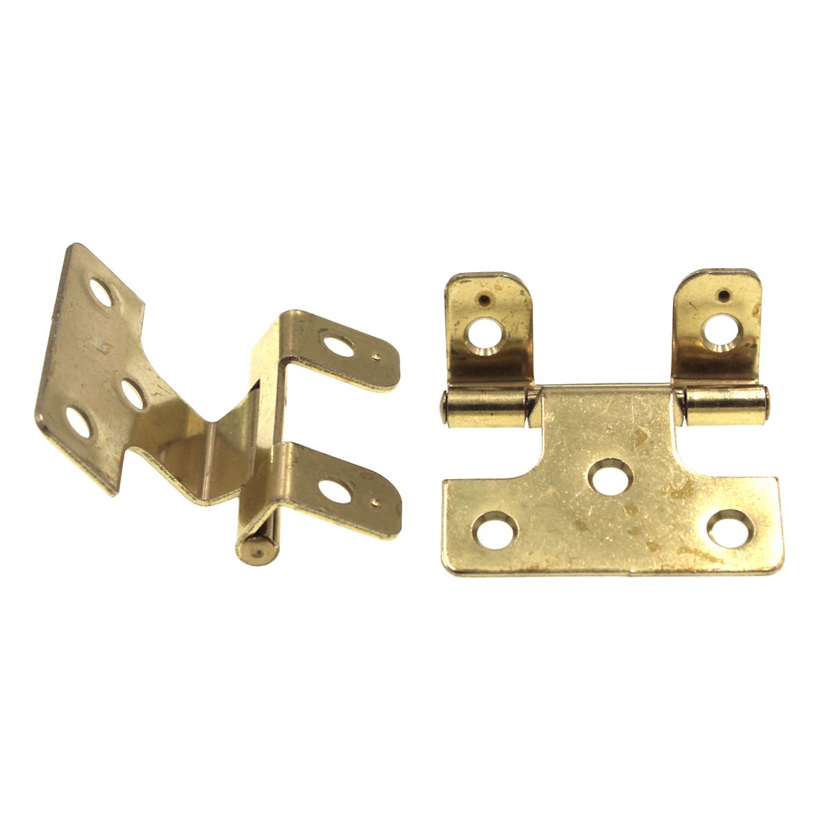 Pair Amerock Brass Variable Overlay Face Mount Hinges Non Self-Closing BP30238-3