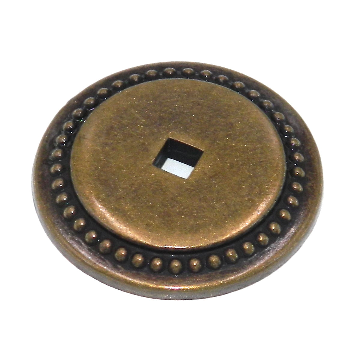 Amerock Burnished Brass 1" Round Cabinet Knob Backplate BP30388-BB