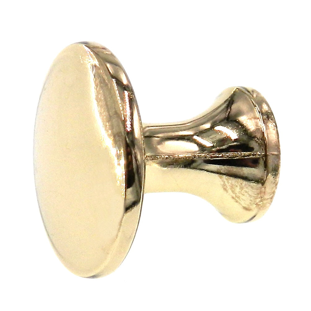 Amerock Traditional Classics Polished Brass 1" Round Cabinet Knob BP30410-3