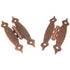 Amerock Antique Copper Cabinet "H" Hinges Flush Surface Mount BP3404AC, Set of 2