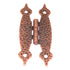 Amerock Antique Copper Cabinet "H" Hinges Flush Surface Mount BP3404AC, Set of 2