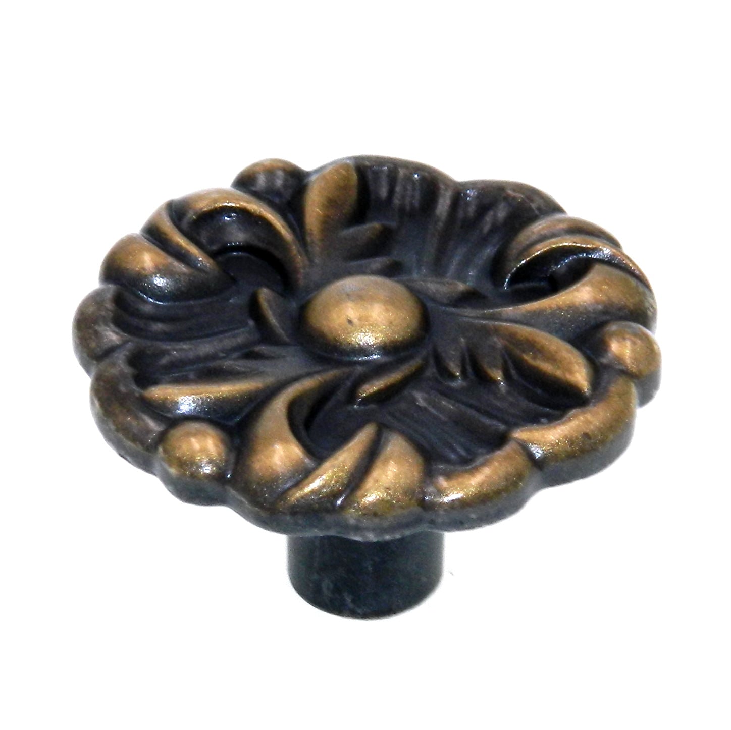 Amerock Provincial Antique English 1-1/4" Floral Cabinet Knob Pull BP3409-AE