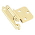 Pair of Amerock Polished Brass Self-Closing 3/8" Inset Cabinet Hinges BP3428-3