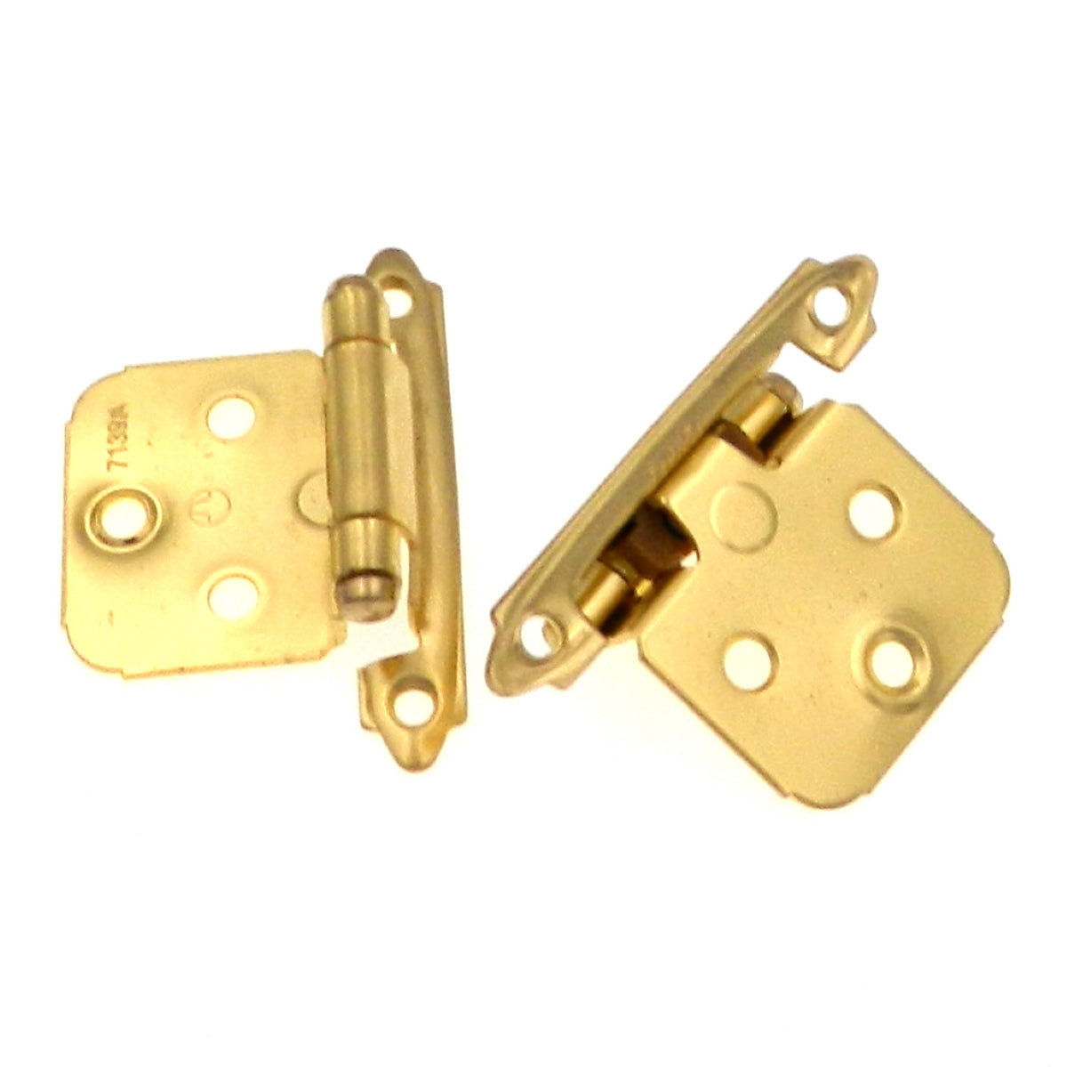 Pair of Amerock BP3429-3 Polished Brass Face Mount Self-Closing Hinges