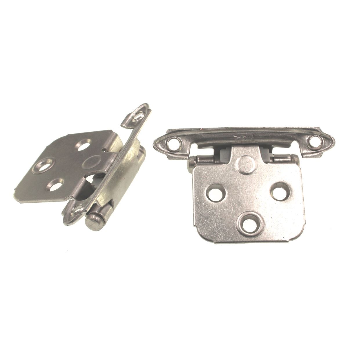 Amerock Satin Nickel Variable Overlay Face Mount Cabinet Hinges 2 Pack BP3429G10