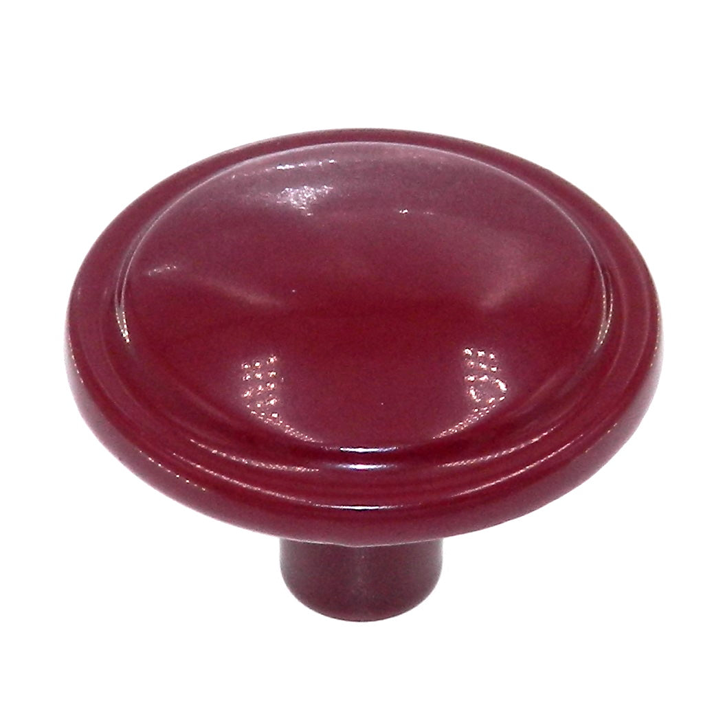 Amerock Harmony Cranberry 1 3/16" Round Mushroom Cabinet Knob BP3443-CRB