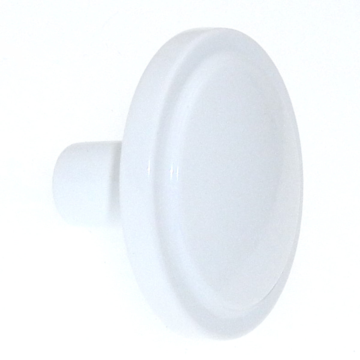 2 Pack Amerock BP3443-GW Gloss White Allison Value 1 3/16" Cabinet Knob Pulls