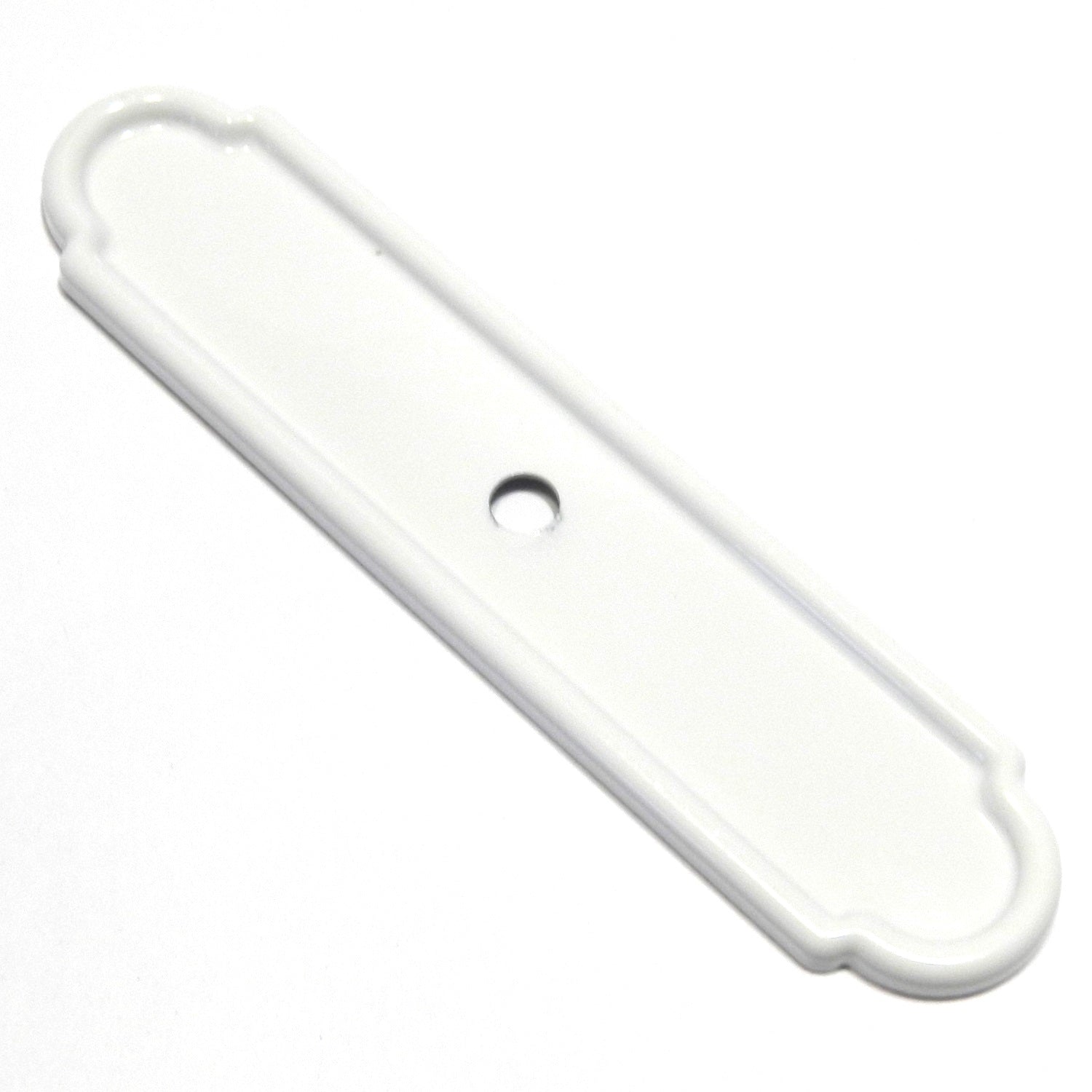 Amerock BP3444-GW Gloss White 3 11/16" Cabinet Knob Backplate Allison Value