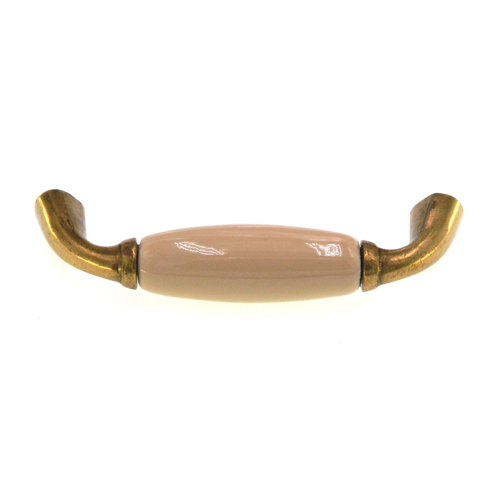 Amerock Ceramics 3-1/2" CTC Burnished Brass Cabinet Arch Pull Handle BP35391-ALB