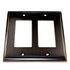 Amerock Candler Oil-Rubbed Bronze 2 Rocker Switch Wall Plate BP36505ORB