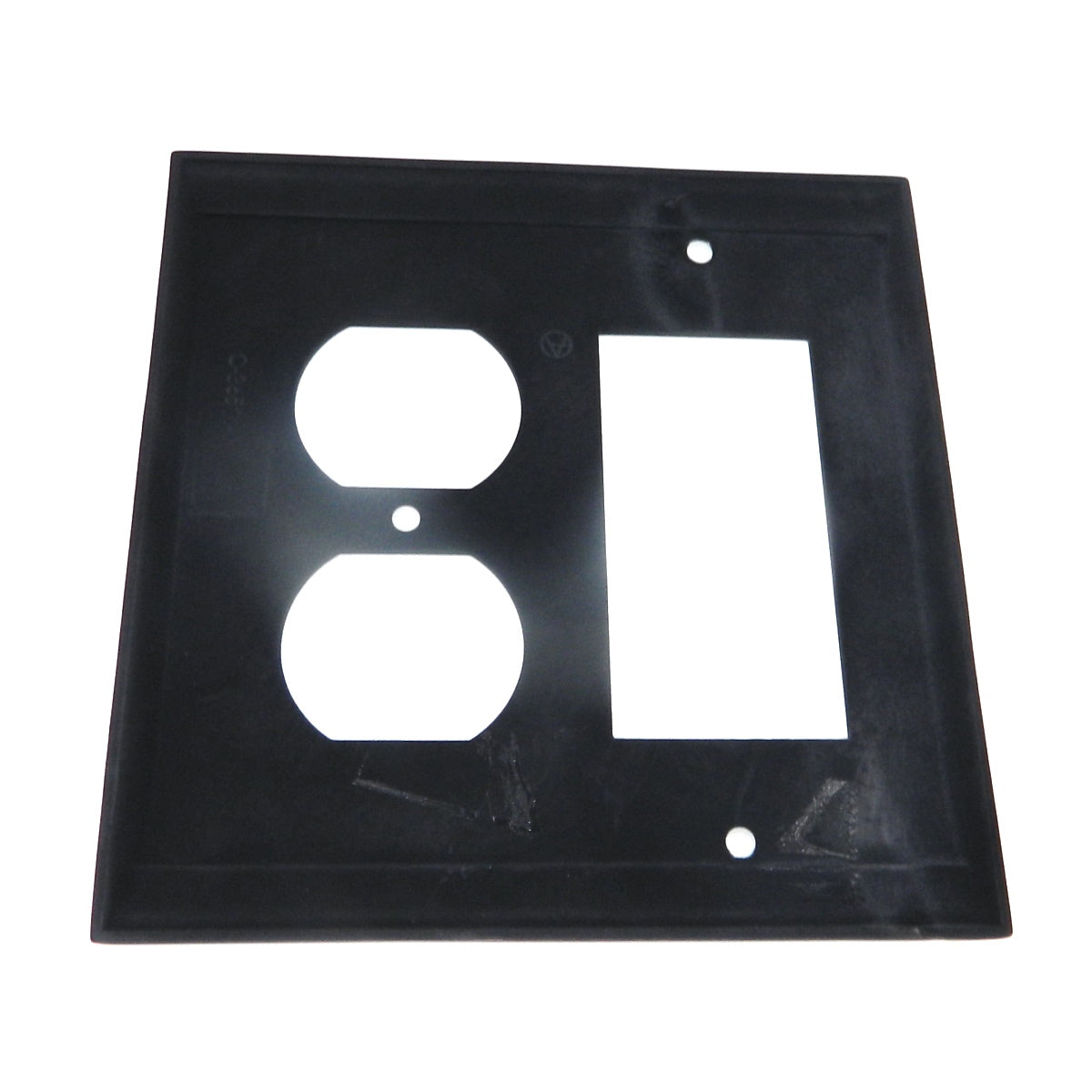 Amerock Candler Oil-Rubbed Bronze 1 Rocker 2 Plug Outlet Wall Plate BP36511ORB