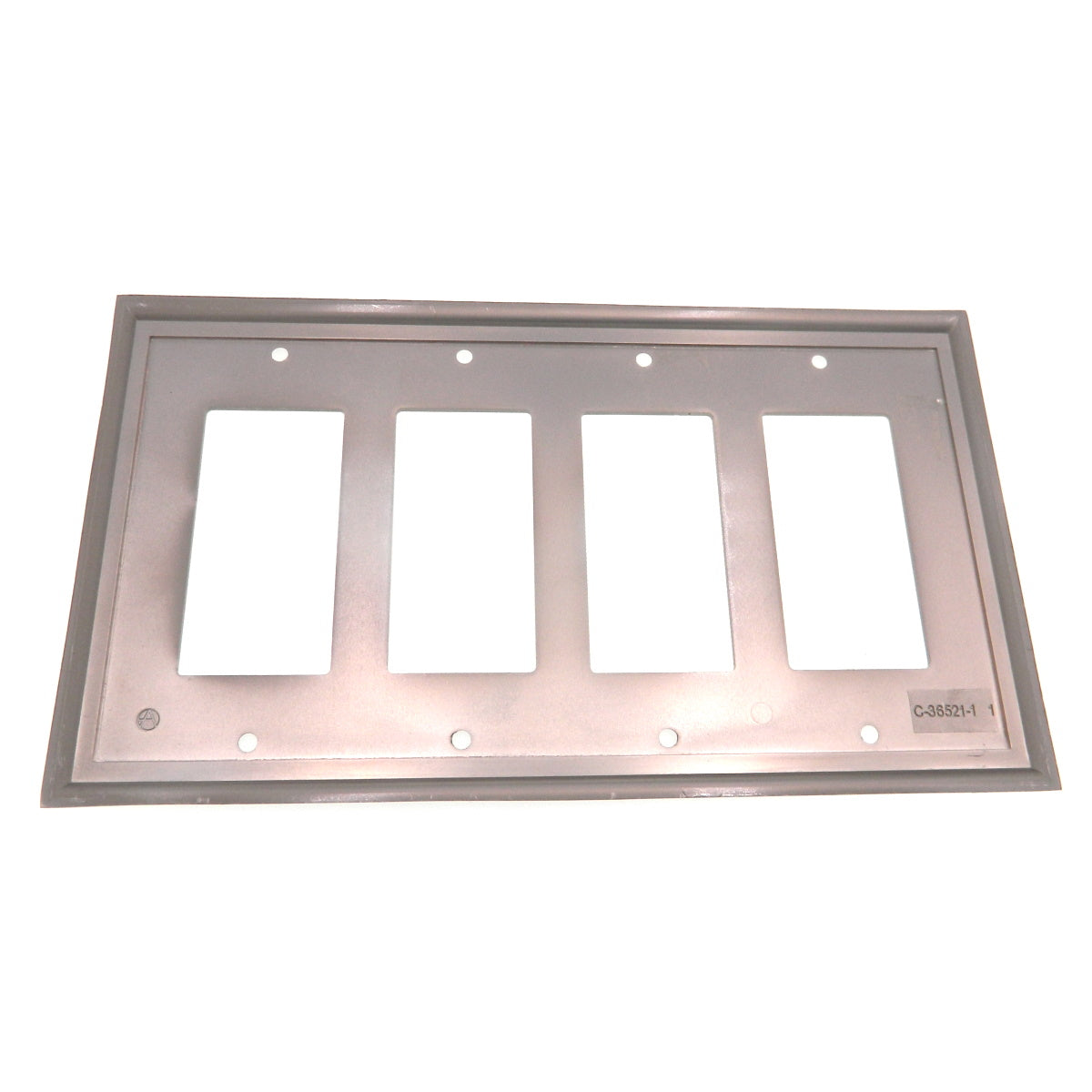 Amerock Mullholland Satin Nickel Decorative 4 Rocker / GFI Wall Plate BP36521G10