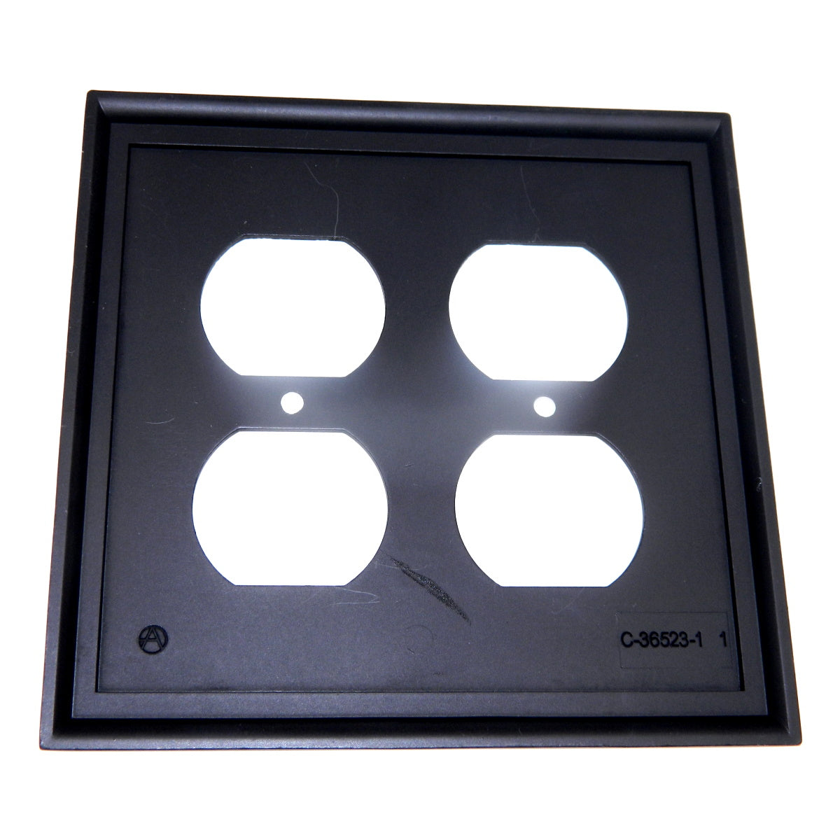 Amerock Mullholland Oil-Rubbed Bronze 4 Plug Outlet Wall Plate BP36523ORB