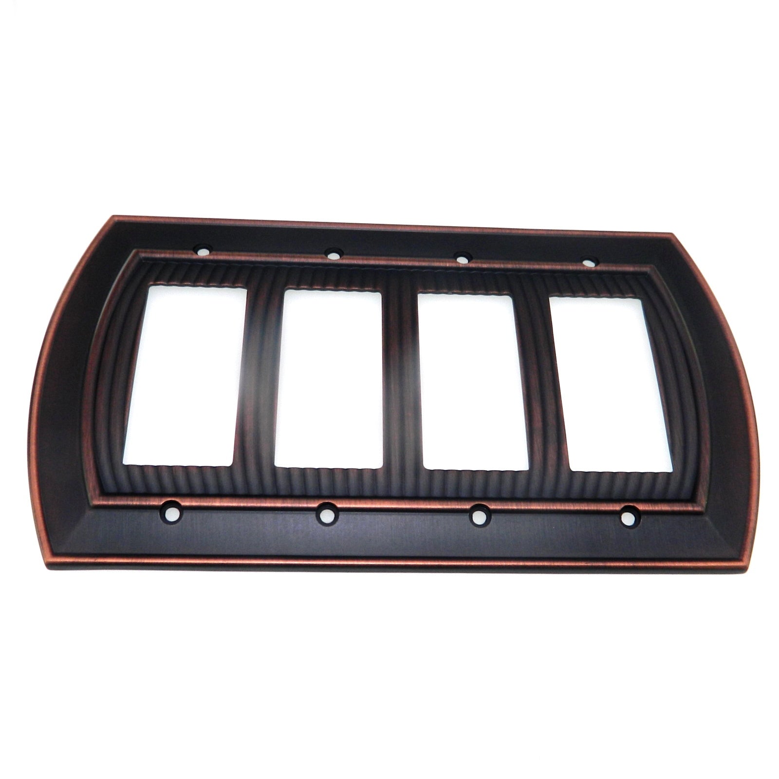 Amerock Sea Grass Oil-Rubbed Bronze 4 Rocker / GFI Wall Plate BP36535ORB