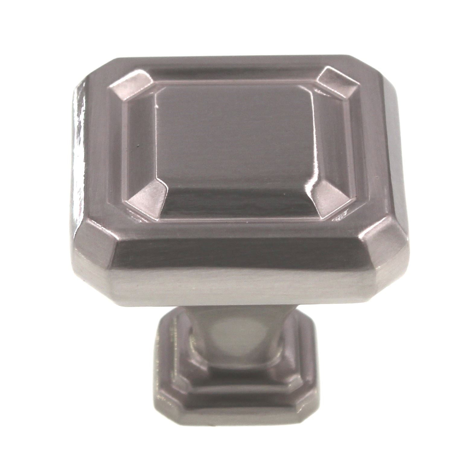 Amerock Wells 1 1/4" Square Cabinet Knob Satin Nickel BP36546G10