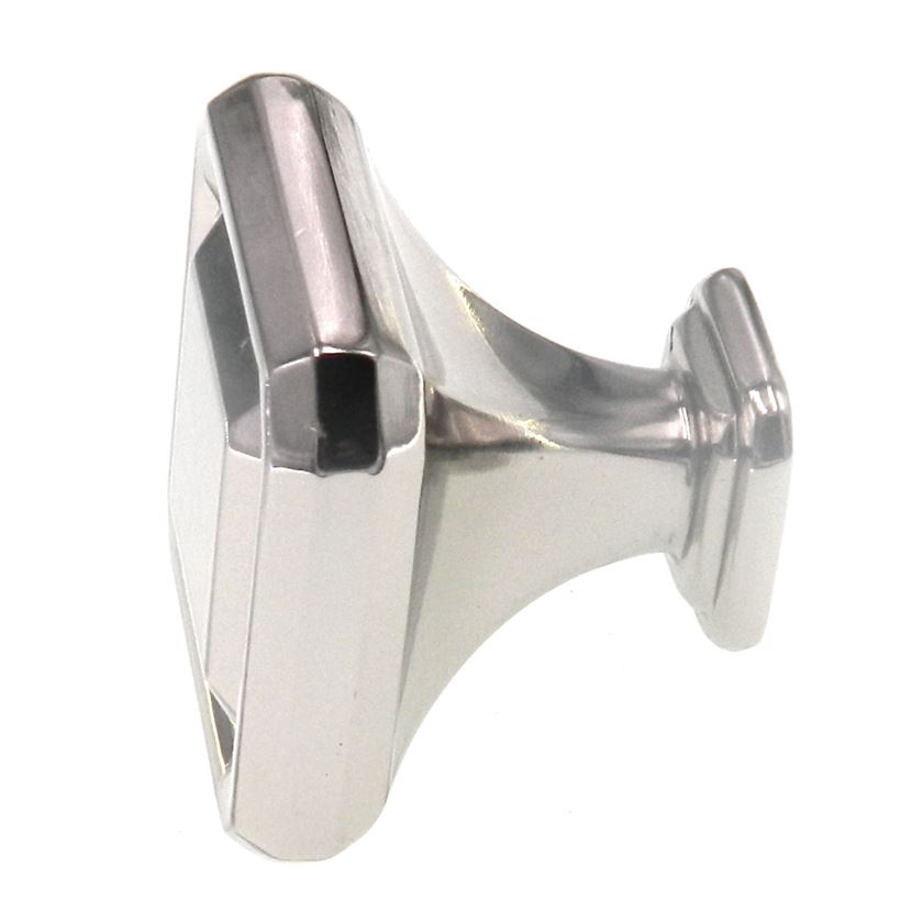 Amerock Wells Polished Nickel 1 1/2" Square Etched Cabinet Knob BP36547PN