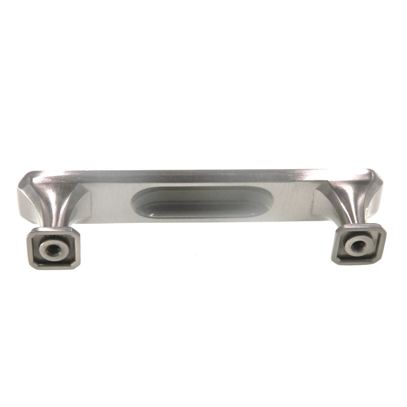 Amerock Wells Satin Nickel 3 3/4" (96mm) Ctr. Bar Pull Cabinet Handle BP36548G10