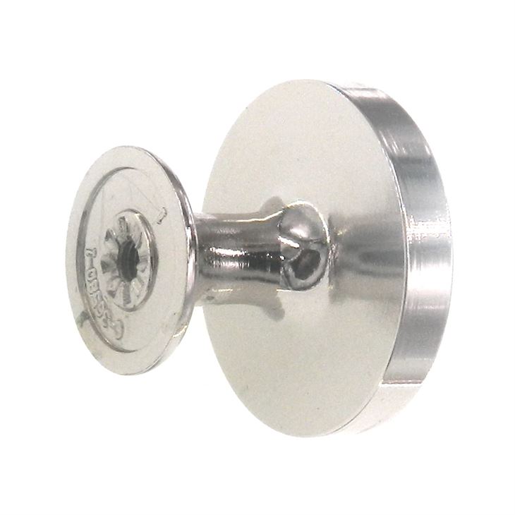 Amerock Carolyne Polished Nickel 1 3/8" Round Beaded Edge Cabinet Knob BP36580PN