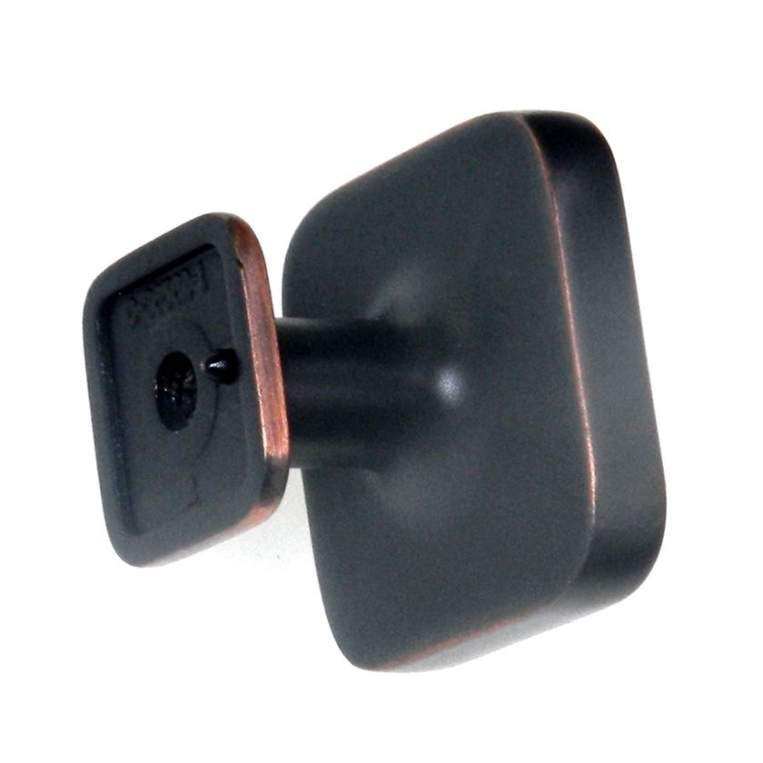 Amerock Carolyne Oil-Rubbed Bronze 1 1/4" Square Cabinet Knob BP36582ORB