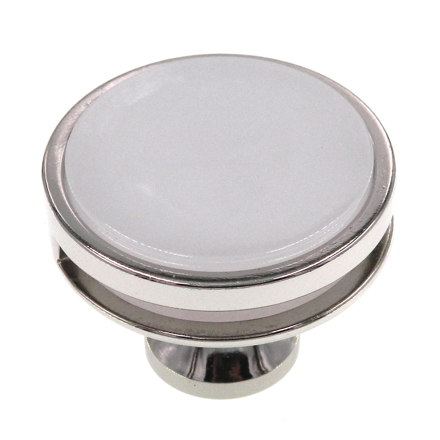 Amerock Oberon Polished Nickel Frosted Acrylic 1-3/4" Cabinet Knob BP36609PNFA