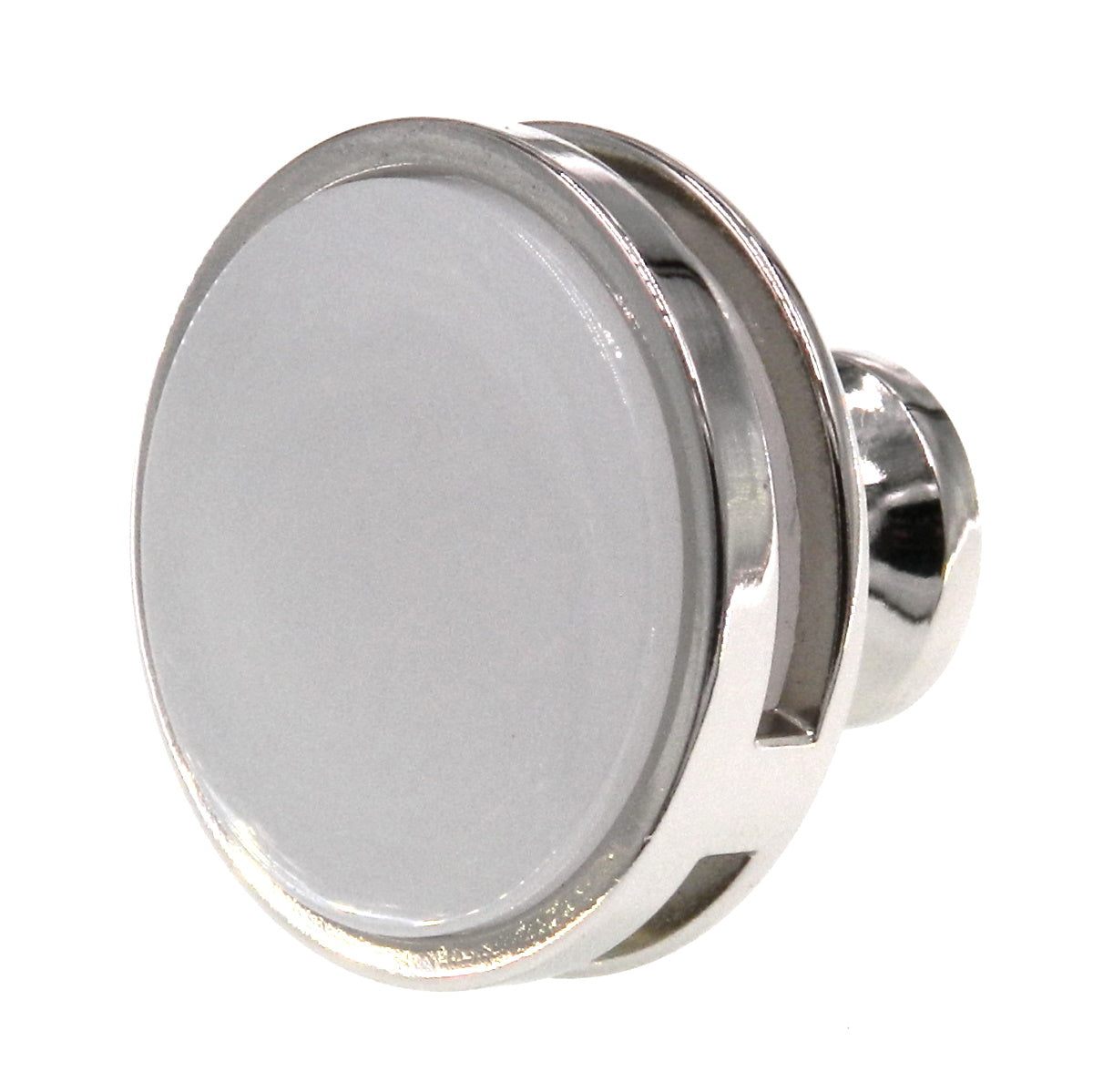 Amerock Oberon Polished Nickel Frosted Acrylic 1-3/4" Cabinet Knob BP36609PNFA