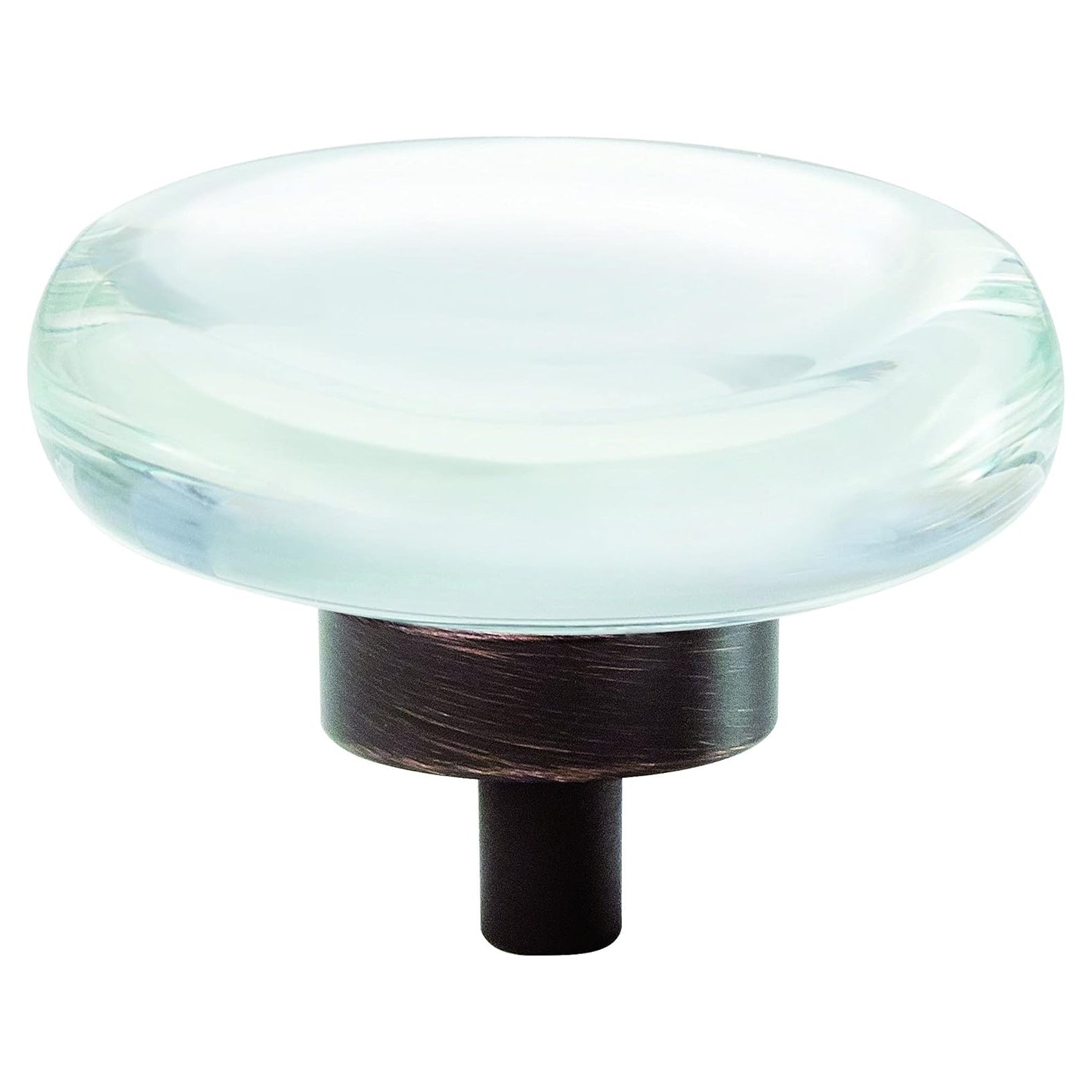 Amerock Glacio 1 3/4" Round Cabinet Knob Oil-Rubbed Bronze Clear BP36652CORB