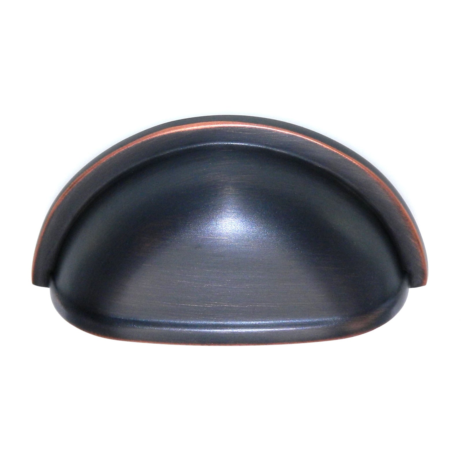 Amerock Solid Brass Oil-Rubbed Bronze 3" Ctr. Drawer Cup Pull Handle BP4235-ORB