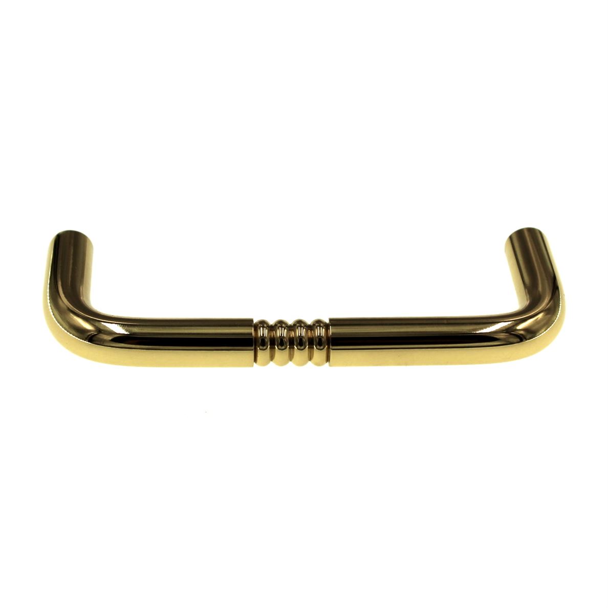 Amerock Solid Brass Polished Brass 3" Ctr. Cabinet Arch Pull Handle BP4256B