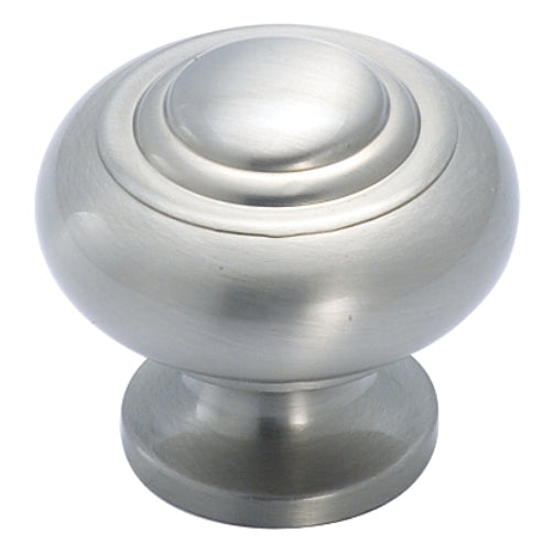 Amerock Inspirations Satin Nickel Round 1 3/16" Cabinet Knob BP4258-G10