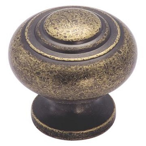 Amerock Inspirations 1 3/16" Weathered Brass Mushroom Cabinet Knob Pull BP4258-R2