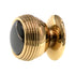 Amerock 1" Solid Brass Cabinet Knob Pull with Black Nickel Top BP4260-BNB