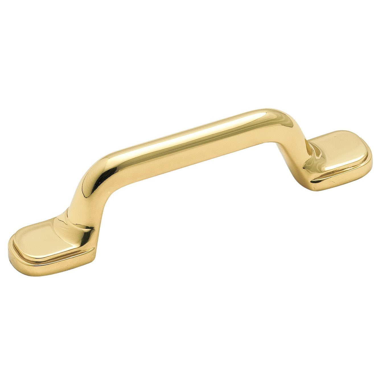 Amerock Solid Brass Polished Brass 3" Solid Brass Arch Cabinet Handle Pull BP4261-B