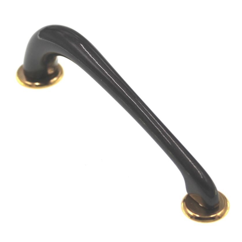 Amerock European Designs Black 3" Ctr. Cabinet Arch Pull Handle BP4270-BK